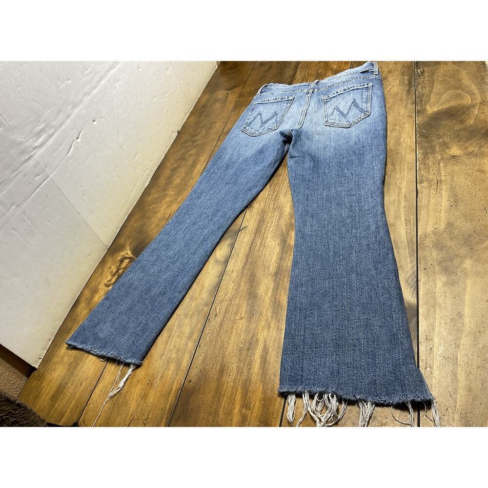 Mother Jeans High Rise Insider Crop Step Fray Size 27 Blue Scenic Route - Picture 2 of 12